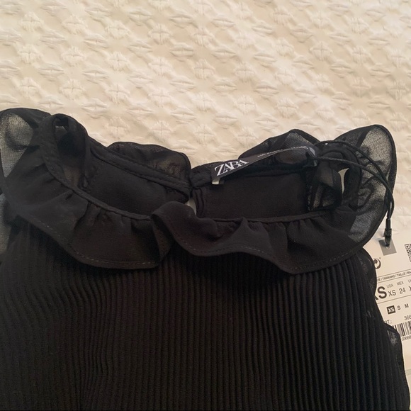 Zara black sleeveless halter top XS - Picture 7 of 11